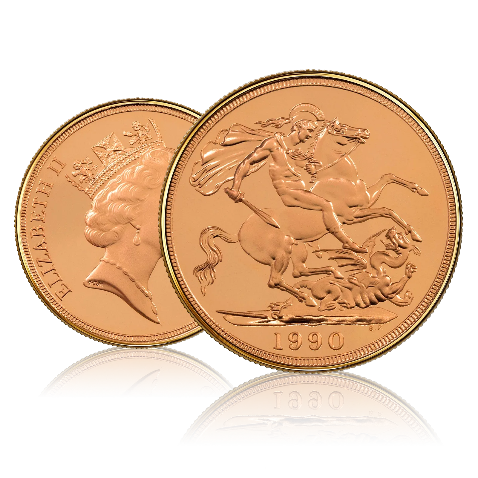 The 1990 UK Gold Proof Sovereign Three Coins (Box Set) 4